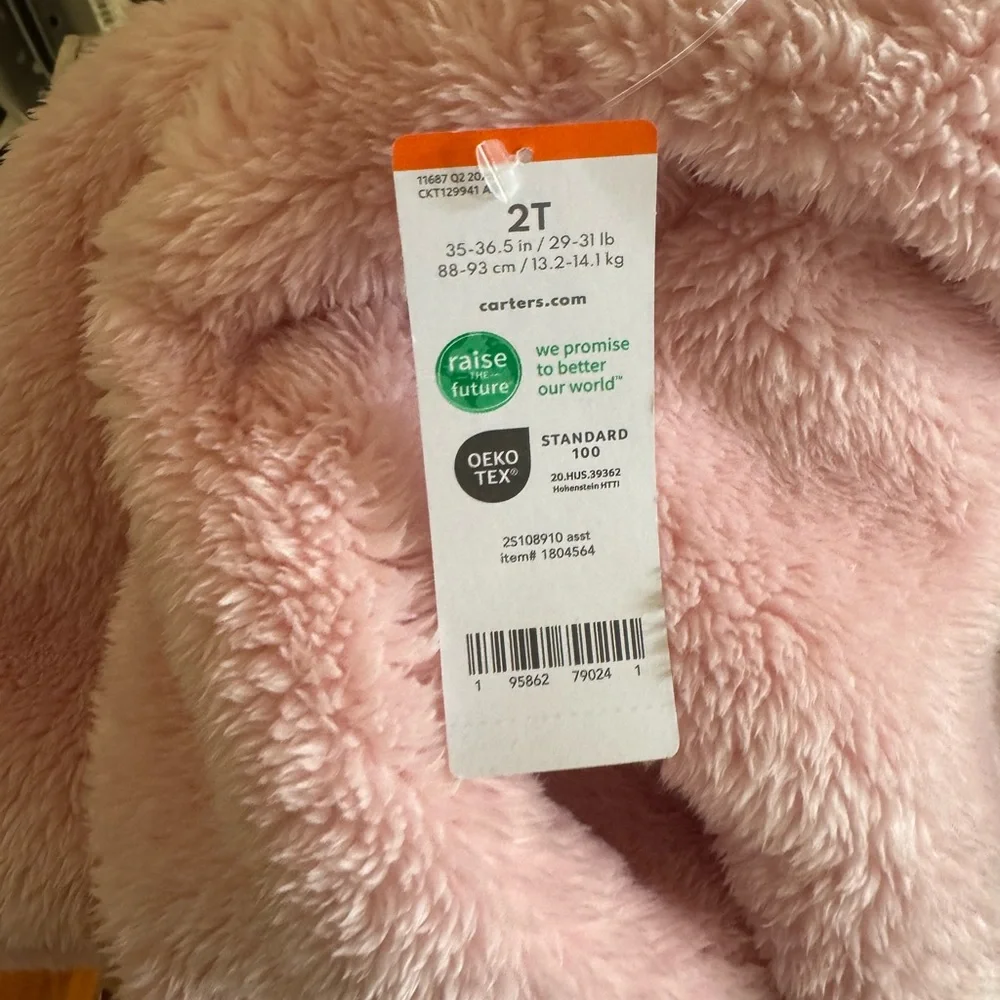 Carter's Soft Pink Fleece Hoodie